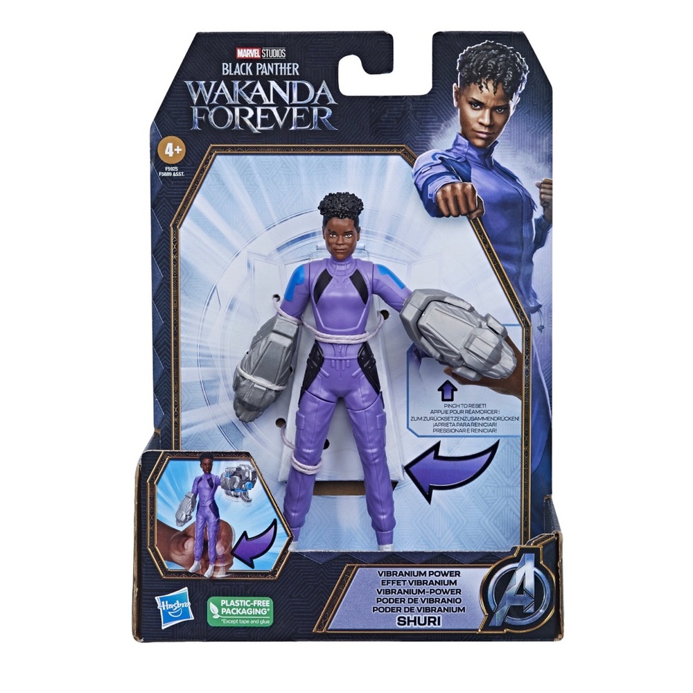 1 SHURI Black Panther Wakanda Forever 6” Action Figure - Marvel Vibranium Power